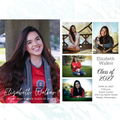 Editable Graduation Invitation/Announcement Canva Template 5 x 7