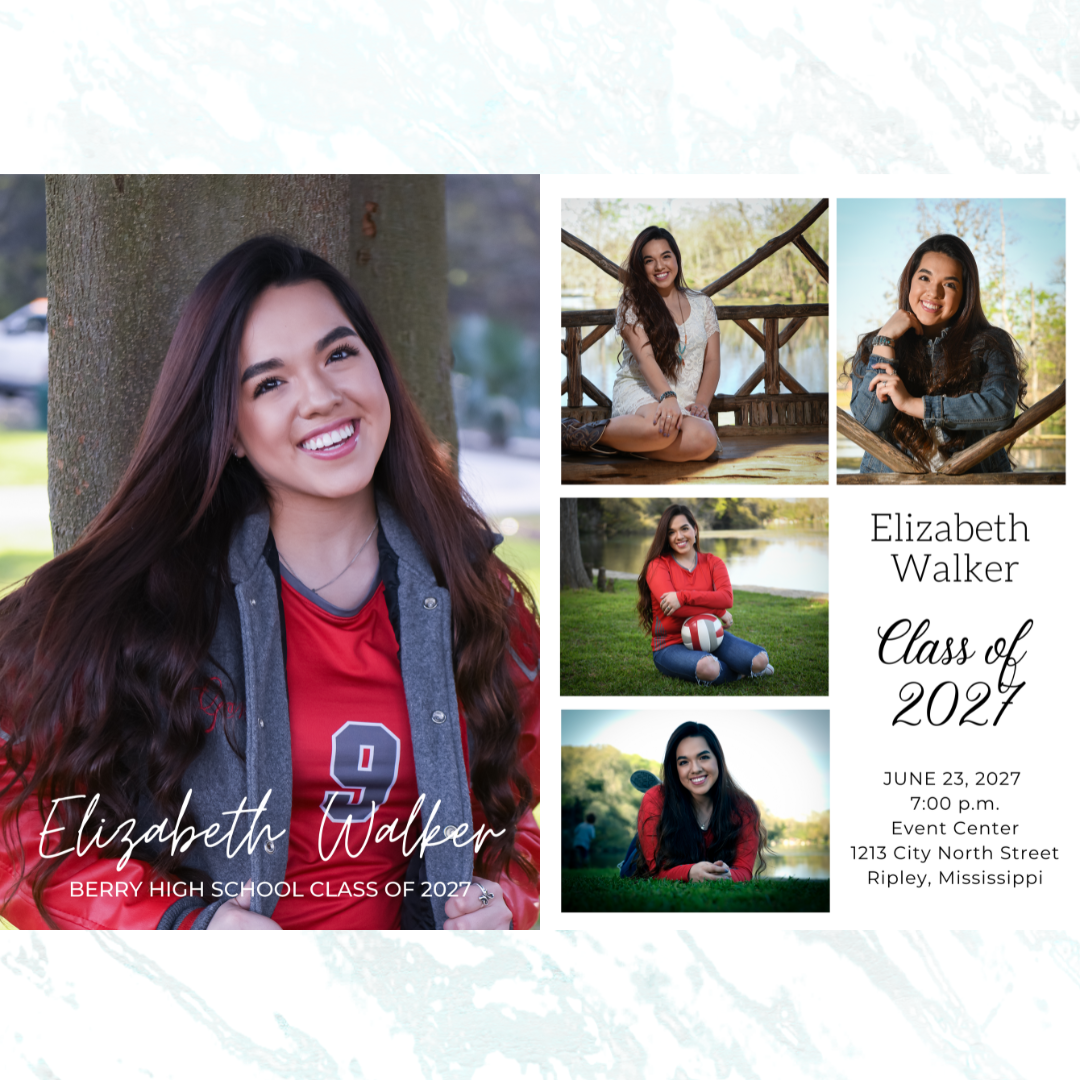 Editable Graduation Invitation/Announcement Canva Template 5 x 7