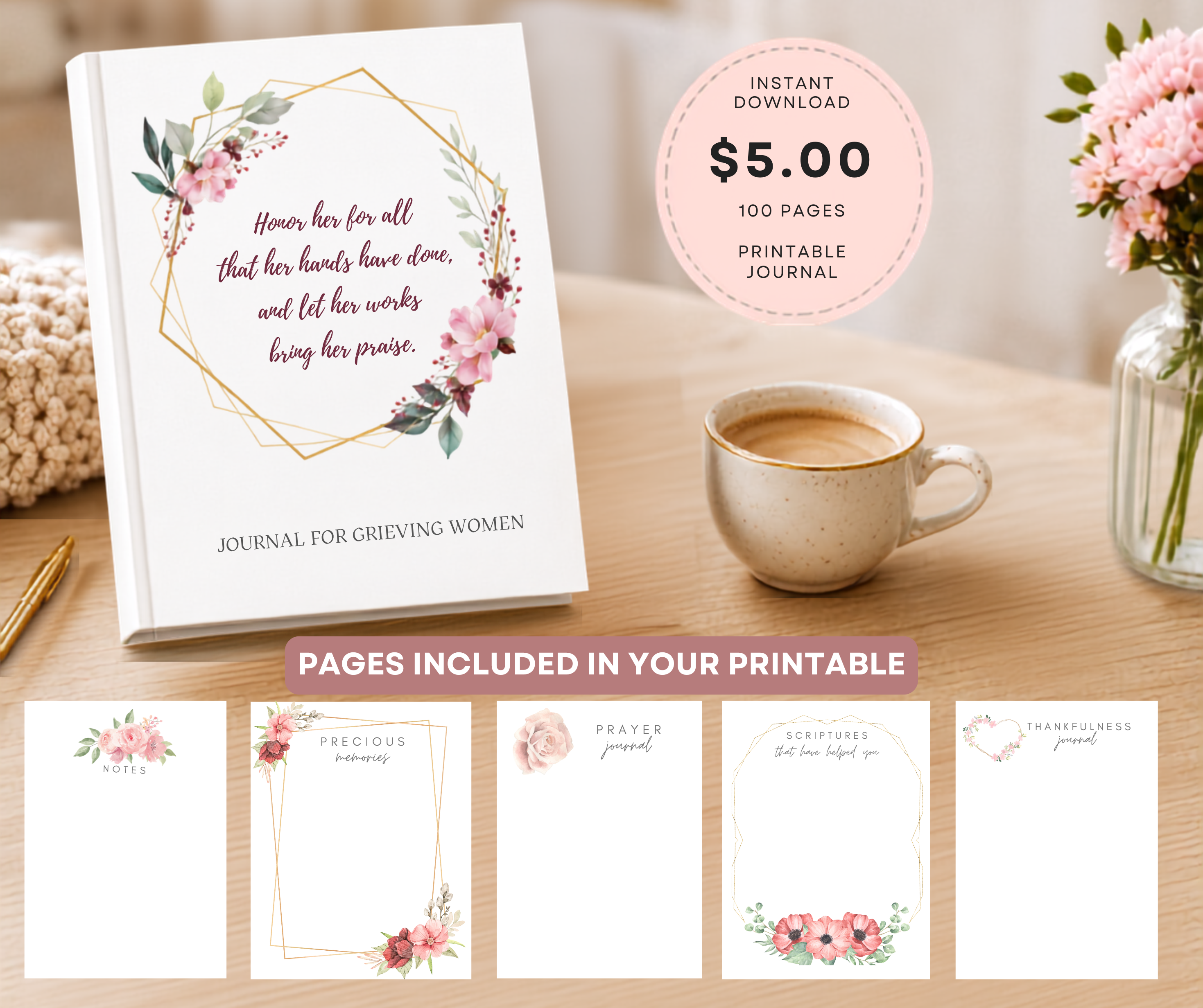 Journal for Grieving Women-Digital