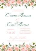 Editable Wedding Invitation Spring/Summer Canva Template 5 x 7