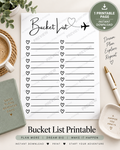 Bucket List Printable