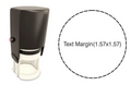 Custom Round Pre-Inked Business Stamp Personalized with Logo or Text