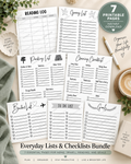 Everyday Lists & Checklists Bundle