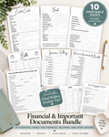 Financial & Important Documents Bundle – 10 Pages