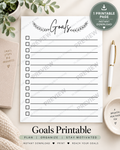 Goals Printable