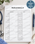 Medical History Printable
