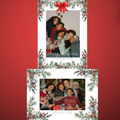 Editable Christmas Card – Greenery Pine Cone Canva Template 5 x 7