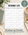 Reading Log Printable