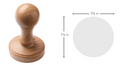 Custom Wooden Circle Stamp
