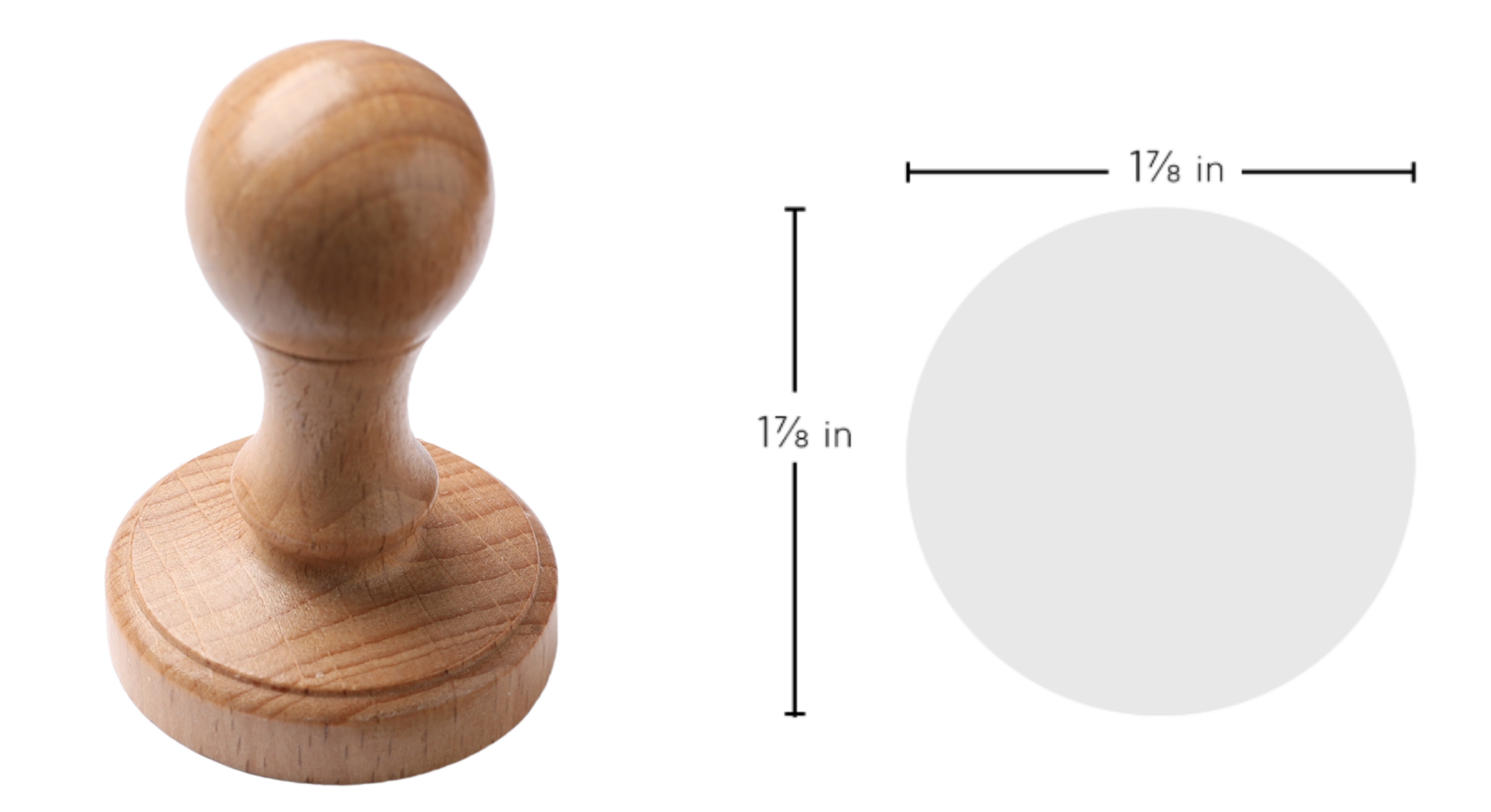 Custom Wooden Circle Stamp