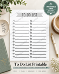 To Do List Printable