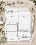 Worship Notes Printable - Design 2